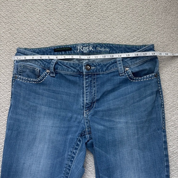 Rock 47 by Wrangler womens Denim Bootcut Jeans - Blue - Picture 3 of 11